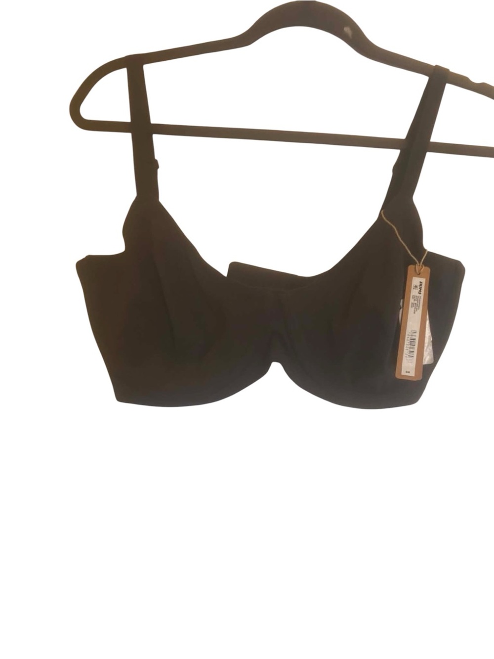 NWT Skims Fits Everybody Unlined Demi Bra ONYX Size 36DDD